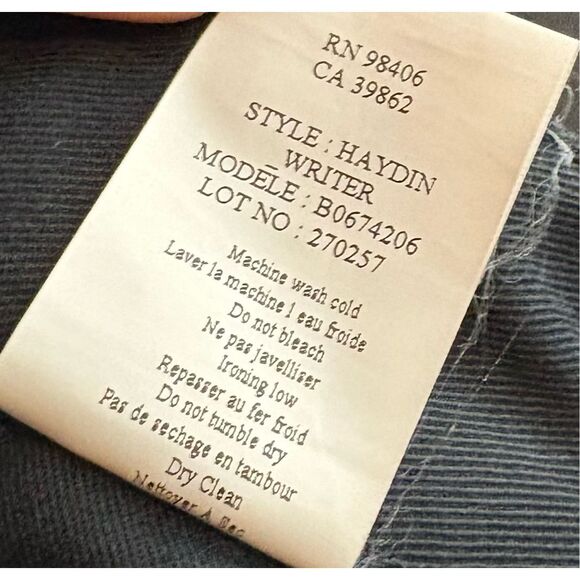 Theory Haden Writer 5 pocket button fly pants size 34 - Picture 11 of 12